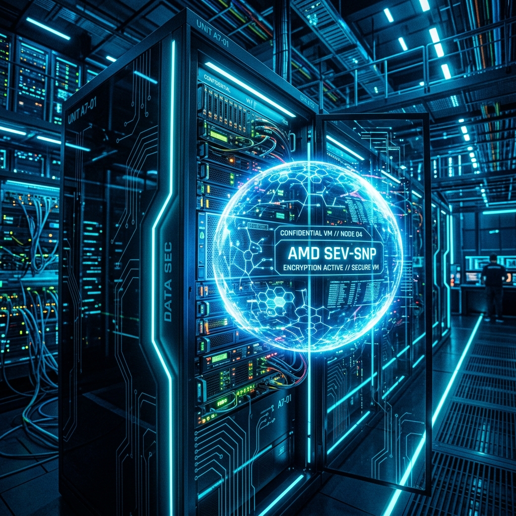 GCP Confidential VM secure enclave concept