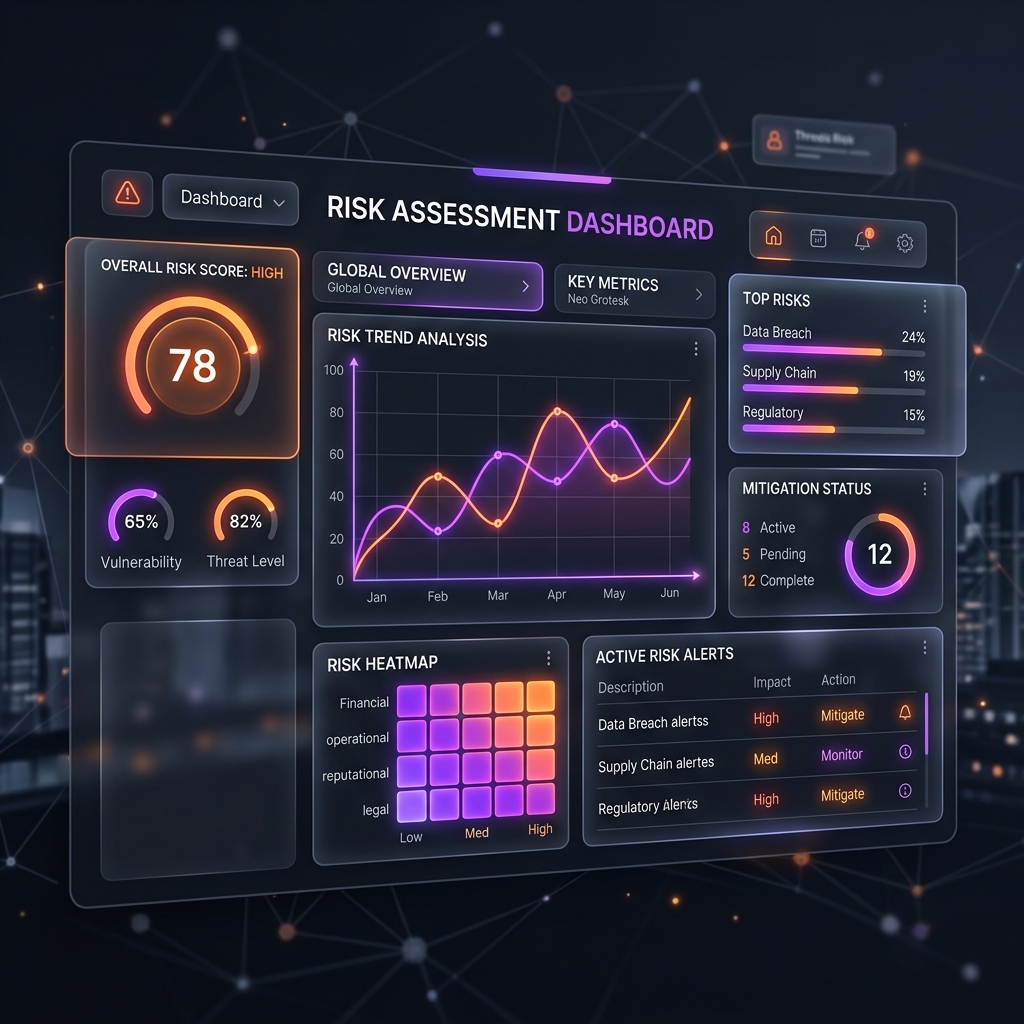 Risk assessment dashboard